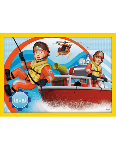 Puzzle 4en1 Fireman Sam - Trefl
