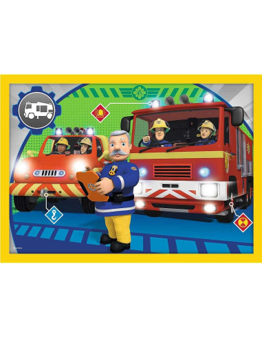 Puzzle 4en1 Fireman Sam - Trefl