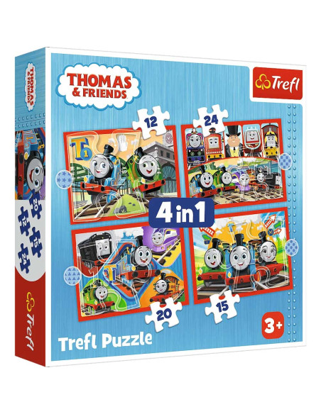 Puzzle 4en1 Thomas and Friends - Trefl