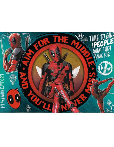 Puzzle Premium Plus Marvel 1000 pcs, Deadpool - Trefl thumbnail