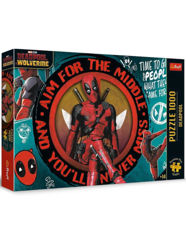 Puzzle Premium Plus Marvel 1000 pcs, Deadpool - Trefl thumbnail