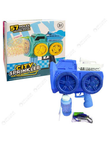 Pistolet Bubble Rechargeable 57 Trous, City Sprinkler