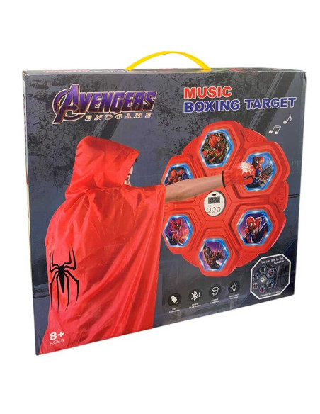 Jeu de Boxe Musicale Pour Enfant, avec Gants et Cape - Avengers