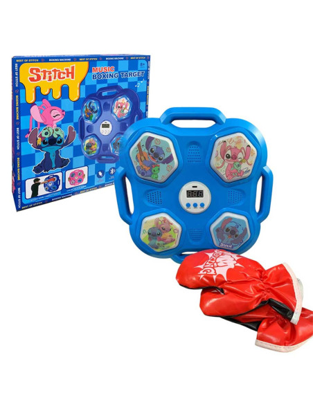 Jeu de Boxe Musicale Pour Enfant, avec Gants - Stitch