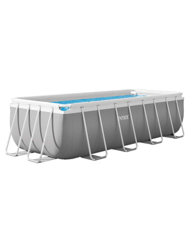 Piscine Prism Frame Rectangulaire 4.00x2.00x1.22 M avec Echelle et Filtre - Intex
