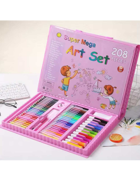 Coffret de Coloriage Super Mega, 208pcs