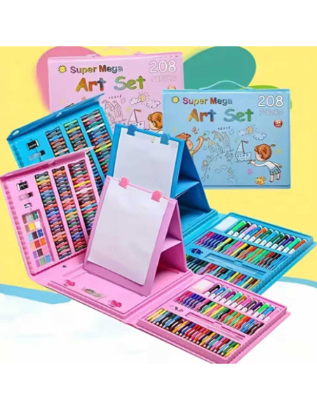 Coffret de Coloriage Super Mega, 208pcs