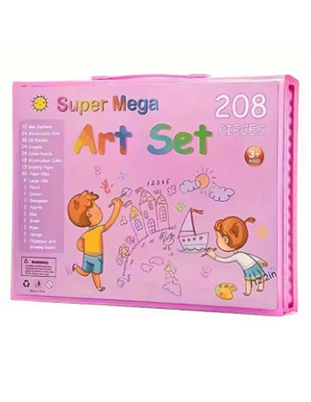 Coffret de Coloriage Super Mega, 208pcs