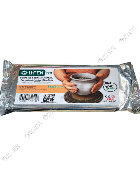 Pâte Argile Blanc 250gr - Ufen