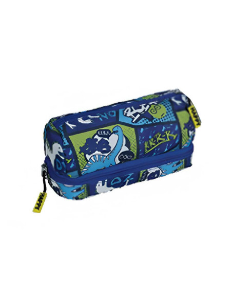 Trousse avec 2 Compartiments, Dinosaure - Happy