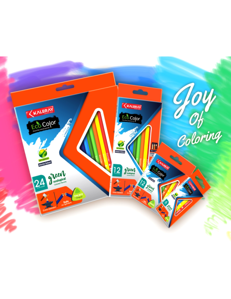 Set de 12 Crayons de Couleur - KALBRAY