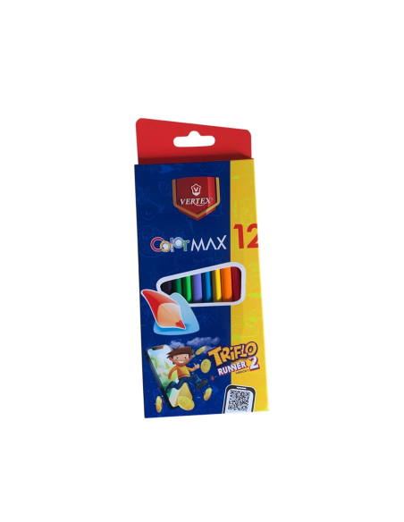 Set de 12 Crayons de Couleur - Vertex