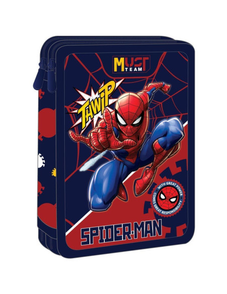 Trousse Plat Must Team 2 Compartiments, Disney Spiderman