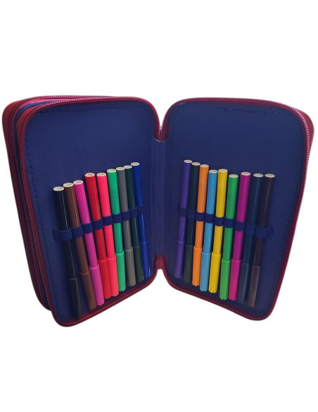 Trousse Plat Must Team 3 Compartiments, Disney Spiderman