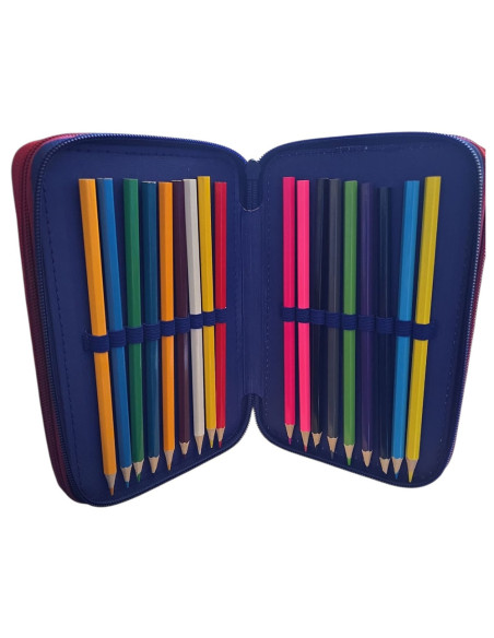 Trousse Plat Must Team 3 Compartiments, Disney Spiderman