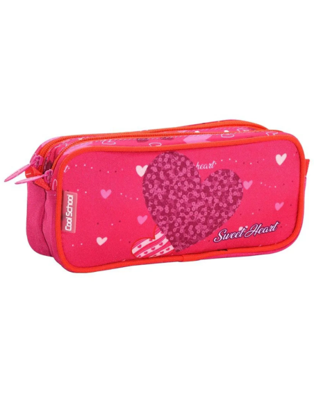 Trousse avec 2 compartiments Sweet Heart - Cool School