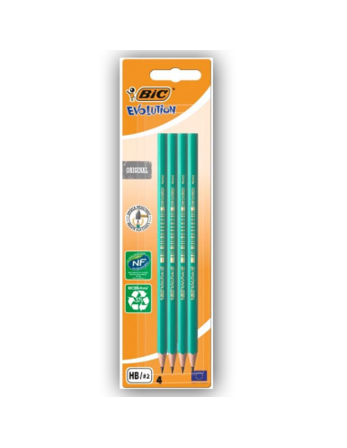 Set de 4 Crayons Graphite BIC Evolution Original
