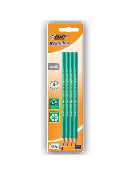 Set de 4 Crayons Graphite BIC Evolution Original
