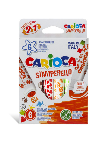 Set De 6 Feutres Stamperello - Carioca