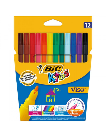FEUTRES BIC 12 KIDS VISA
