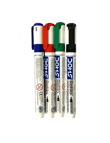 Set de 4 Marqueurs Tableau Refilo - Doms