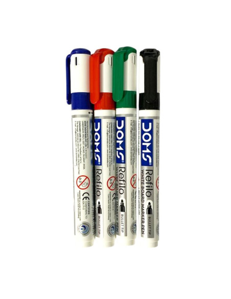 Set de 4 Marqueurs Tableau Refilo - Doms