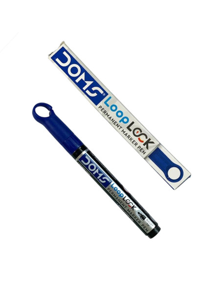 Marqueur Permanent Bleu - Doms Loop Lock