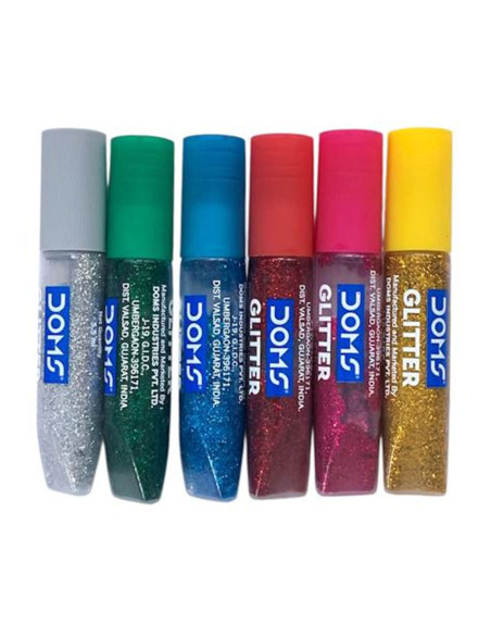 Set de 6 Tubes Colle Glitter - Doms