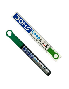 Marqueur Permanent Vert - Doms Loop Lock