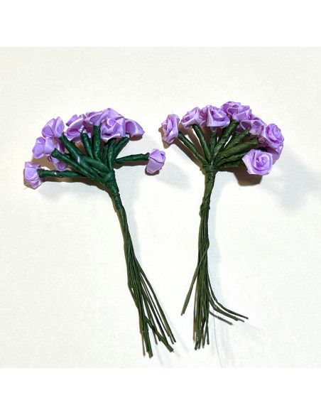 Set de 2 Bouquets de Mini Fleurs Artificielles