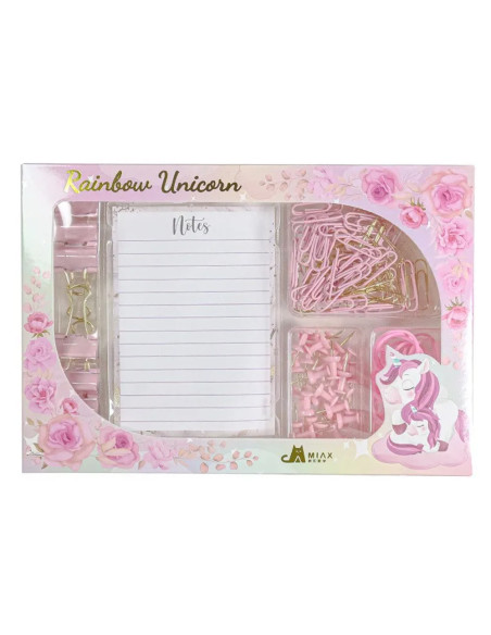 Set de Papeterie Rainbow Unicorn
