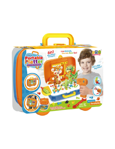 Mallette Transformable 6en Bus Portable Platter