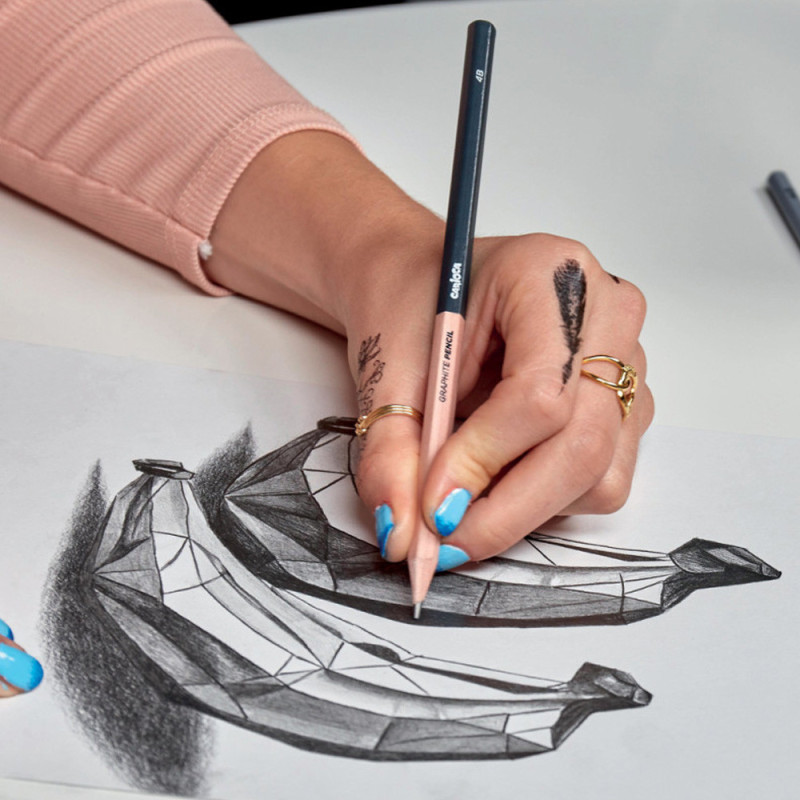 Crayons Graphite Carioca Plus, 2B
