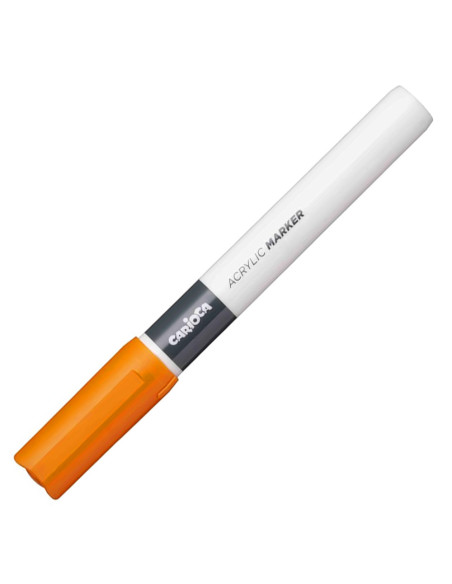 Marqueur Acrylique 2mm, Orange Fluo - Carioca Plus