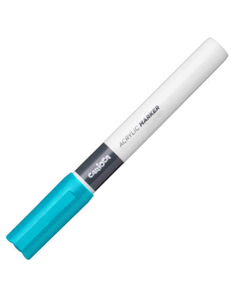 Marqueur Acrylique 2mm, Bleu Ciel - Carioca Plus