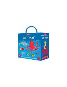 La Mer - Q-Box Sassi (Livre, Puzzle 40 pieces et Figurines) 2