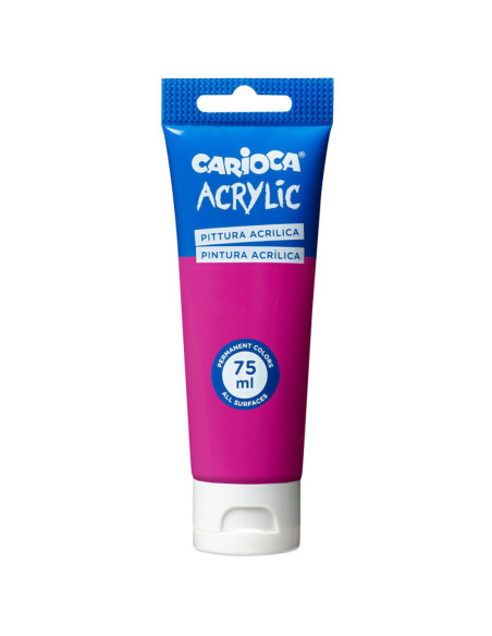 Tube Peinture Acrylique Magenta 75ml - Carioca
