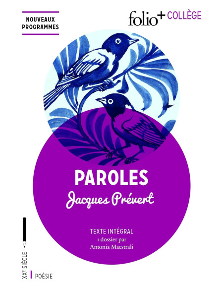 Paroles (Folio+Collège) - Jacques Prévert