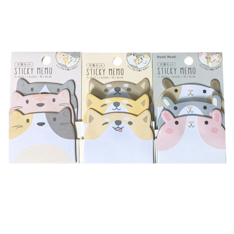 Sticky Notes Adhésives Animaux