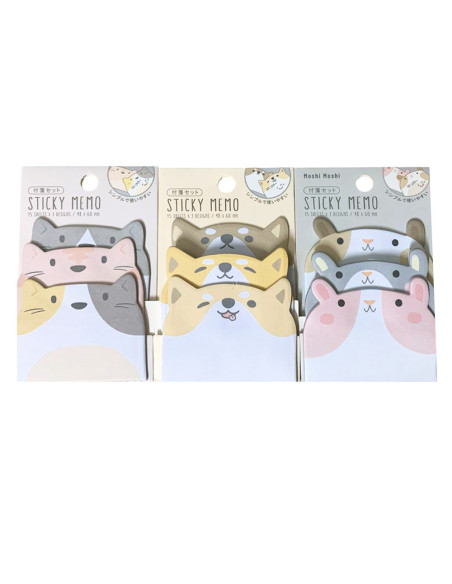 Sticky Notes Adhésives Animaux