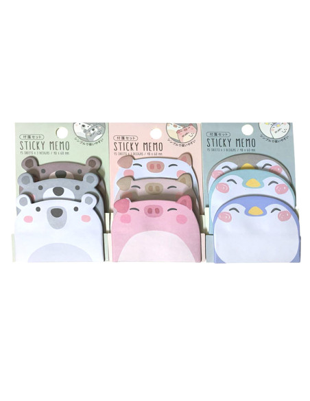 Sticky Notes Adhésives Animaux