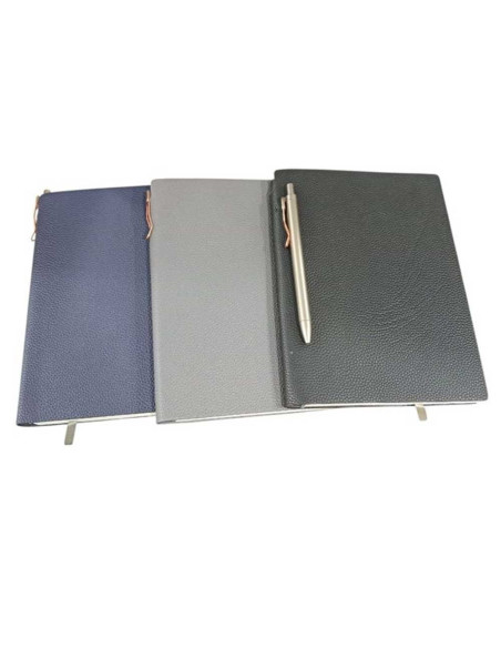 Notebook avec Stylo Métallique