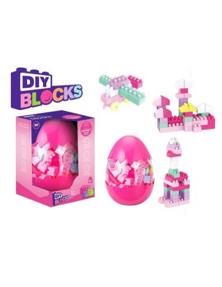 Jeu de Construction Oeuf Surprise, 82 Pcs