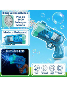 Pistolet à Bulles de Savon Automatique, Bubble Gun 2