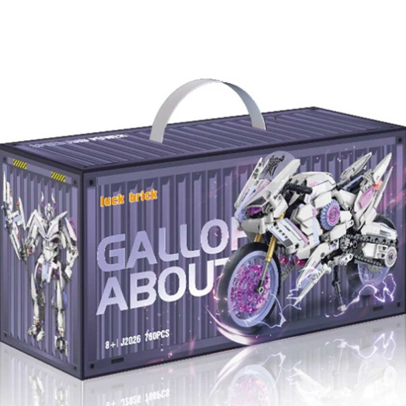 Set de Construction Robot Moto Transformable - 760 pcs