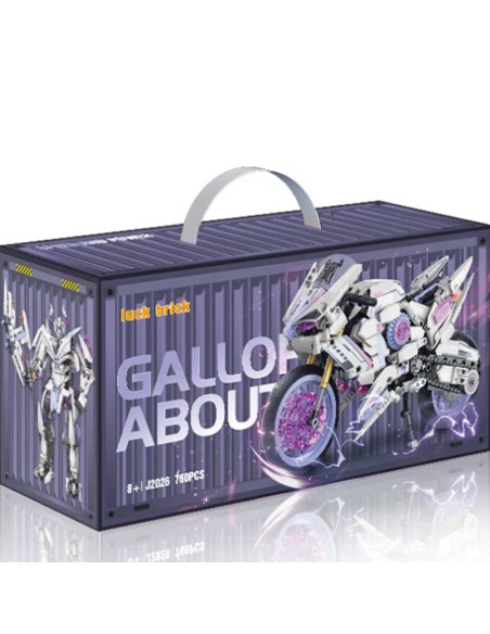 Set de Construction Robot Moto Transformable - 760 pcs