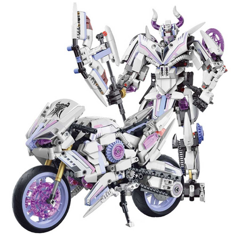 Set de Construction Robot Moto Transformable - 760 pcs