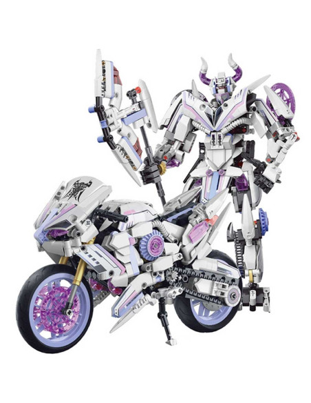 Set de Construction Robot Moto Transformable - 760 pcs