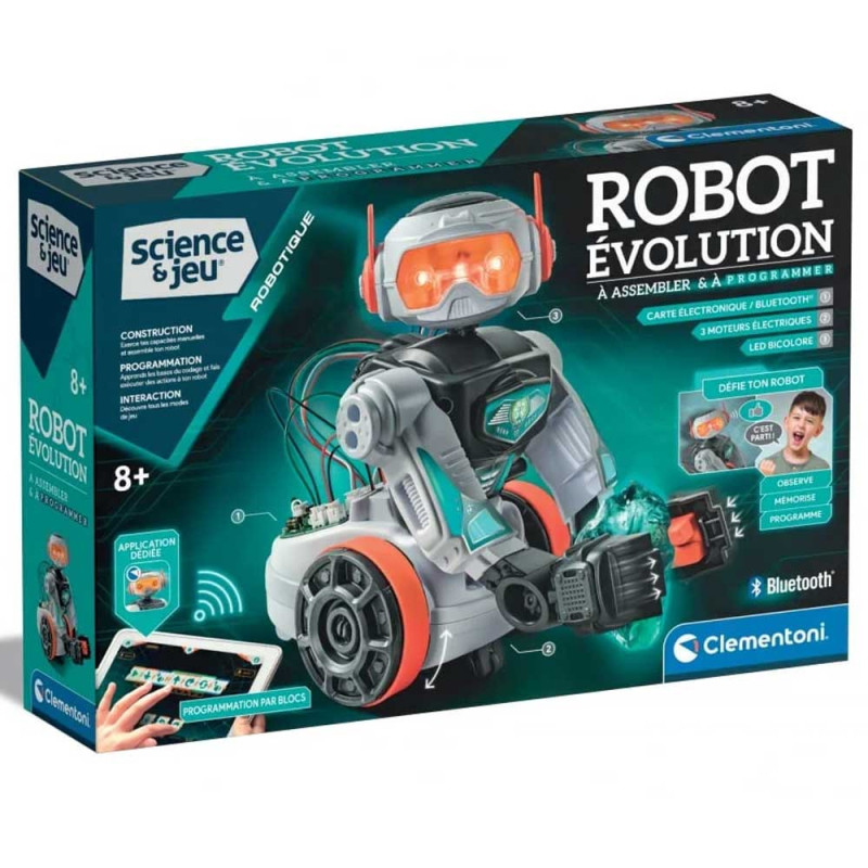 Robot Evolution à Assembler & Programmer, Intelligent Bluetooth - Clementoni