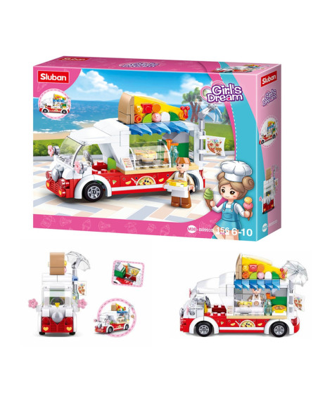 Jeu de Construction - Camion Pizza - Sluban